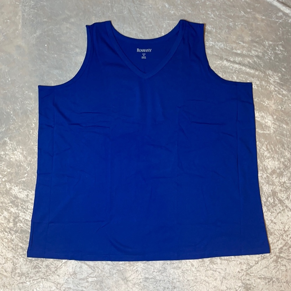 NWOT Royal Blue Tank Top from Roaman’s Size 3X